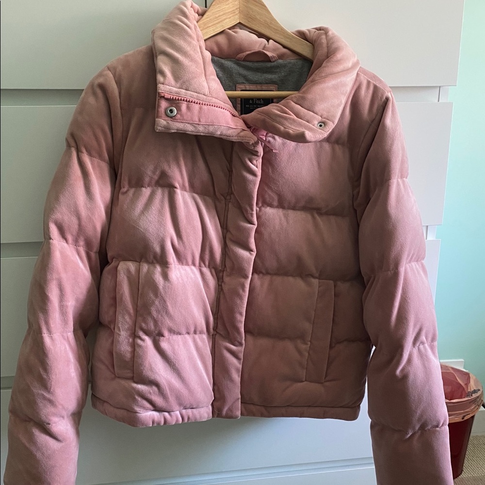 Mini Velvet Puffer Jacket